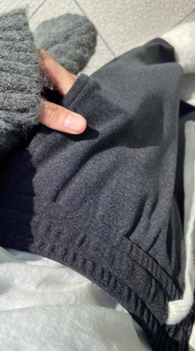 圖片13 深灰糯米垂墜感寬褲