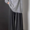 圖片15 雲朵灰高垂感軟糯直筒褲