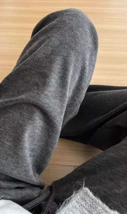 圖片16 雲朵灰高垂感軟糯直筒褲