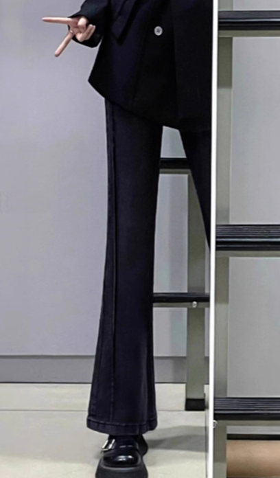 圖片18 視覺延伸高腰彈力九分微喇